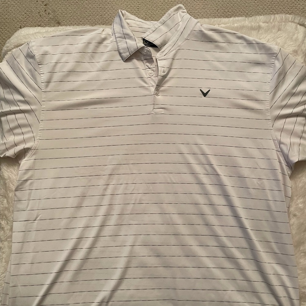 Men’s White Callaway golf polo size XXL